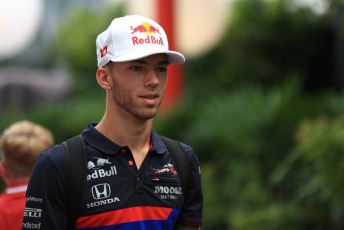 World © Octane Photographic Ltd. Formula 1 – Singapore GP - Paddock. Scuderia Toro Rosso - Pierre Gasly. Marina Bay Street Circuit, Singapore. Friday 20th September 2019.