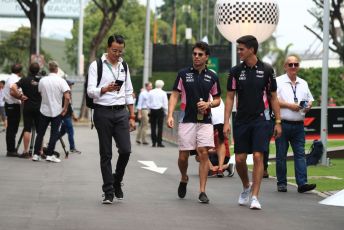World © Octane Photographic Ltd. Formula 1 – Singapore GP - Paddock. SportPesa Racing Point RP19 - Sergio Perez. Marina Bay Street Circuit, Singapore. Friday 20th September 2019.