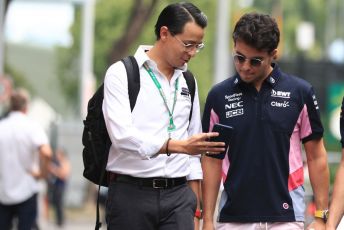 World © Octane Photographic Ltd. Formula 1 – Singapore GP - Paddock. SportPesa Racing Point RP19 - Sergio Perez. Marina Bay Street Circuit, Singapore. Friday 20th September 2019.