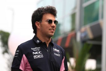 World © Octane Photographic Ltd. Formula 1 – Singapore GP - Paddock. SportPesa Racing Point RP19 - Sergio Perez. Marina Bay Street Circuit, Singapore. Friday 20th September 2019.