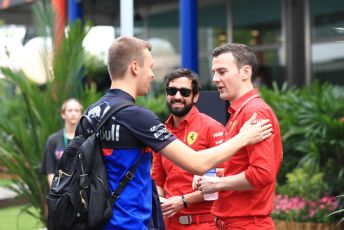 World © Octane Photographic Ltd. Formula 1 – Singapore GP - Paddock. Scuderia Toro Rosso STR14 – Daniil Kvyat. Marina Bay Street Circuit, Singapore. Friday 20th September 2019.