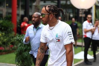 World © Octane Photographic Ltd. Formula 1 – Singapore GP - Paddock. Mercedes AMG Petronas Motorsport AMG F1 W10 EQ Power+ - Lewis Hamilton. Marina Bay Street Circuit, Singapore. Friday 20th September 2019.