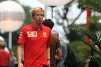 World © Octane Photographic Ltd. Formula 1 - Singapore GP - Paddock. Brendon Hartley - test and simulator driver for Scuderia Ferrari. Marina Bay Street Circuit, Singapore. Friday 20th September 2019.
