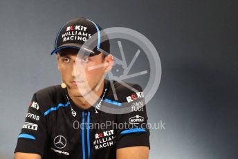 World © Octane Photographic Ltd. Formula 1 – Singapore GP. FIA Drivers Press Conference. ROKiT Williams Racing – Robert Kubica. Marina Bay Street Circuit, Singapore. Thursday 19th September 2019.