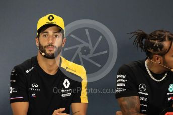 World © Octane Photographic Ltd. Formula 1 – Singapore GP. FIA Drivers Press Conference. Renault Sport F1 Team – Daniel Ricciardo. Marina Bay Street Circuit, Singapore. Thursday 19th September 2019.