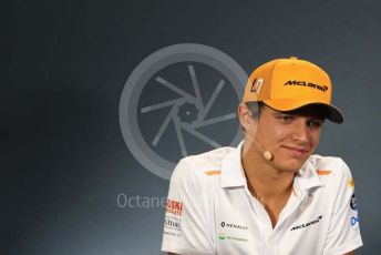 World © Octane Photographic Ltd. Formula 1 – Singapore GP - Paddock. McLaren – Lando Norris. Marina Bay Street Circuit, Singapore. Thursday 19th September 2019.