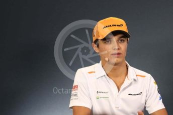 World © Octane Photographic Ltd. Formula 1 – Singapore GP - Paddock. McLaren – Lando Norris. Marina Bay Street Circuit, Singapore. Thursday 19th September 2019.