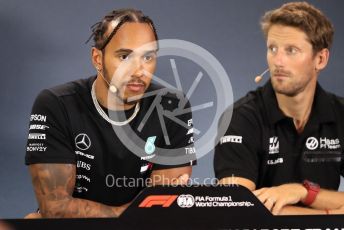 World © Octane Photographic Ltd. Formula 1 – Singapore GP. FIA Drivers Press Conference. Mercedes AMG Petronas Motorsport - Lewis Hamilton. Marina Bay Street Circuit, Singapore. Thursday 19th September 2019.