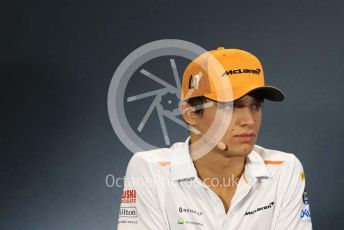 World © Octane Photographic Ltd. Formula 1 – Singapore GP - Paddock. McLaren – Lando Norris. Marina Bay Street Circuit, Singapore. Thursday 19th September 2019.