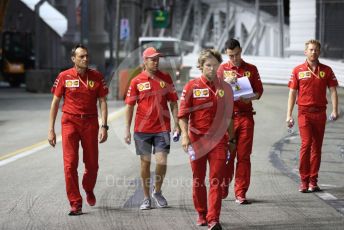 World © Octane Photographic Ltd. Formula 1 – Singapore GP - Track Walk. Scuderia Ferrari SF90 – Sebastian Vettel. Marina Bay Street Circuit, Singapore. Thursday 19th September 2019.