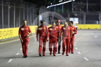 World © Octane Photographic Ltd. Formula 1 – Singapore GP - Track Walk. Scuderia Ferrari SF90 – Charles Leclerc. Marina Bay Street Circuit, Singapore. Thursday 19th September 2019.