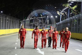 World © Octane Photographic Ltd. Formula 1 – Singapore GP - Track Walk. Scuderia Ferrari SF90 – Charles Leclerc. Marina Bay Street Circuit, Singapore. Thursday 19th September 2019.