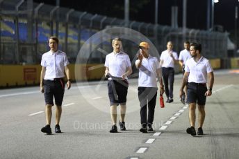 World © Octane Photographic Ltd. Formula 1 – Singapore GP - Track Walk. McLaren MCL34 – Lando Norris. Marina Bay Street Circuit, Singapore. Thursday 19th September 2019.