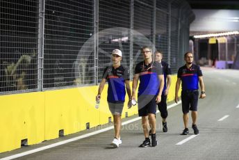 World © Octane Photographic Ltd. Formula 1 – Singapore GP - Track Walk. Scuderia Toro Rosso - Pierre Gasly. Marina Bay Street Circuit, Singapore. Thursday 19th September 2019.