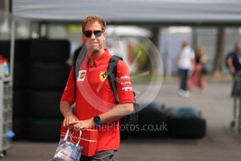 World © Octane Photographic Ltd. Formula 1 – Singapore GP - Paddock. Scuderia Ferrari SF90 – Sebastian Vettel. Marina Bay Street Circuit, Singapore. Thursday 19th September 2019.