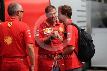 World © Octane Photographic Ltd. Formula 1 – Singapore GP - Paddock. Scuderia Ferrari SF90 – Sebastian Vettel. Marina Bay Street Circuit, Singapore. Thursday 19th September 2019.