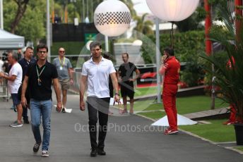 World © Octane Photographic Ltd. Formula 1 – Singapore GP - Paddock. McLaren MCL34 – Carlos Sainz. Marina Bay Street Circuit, Singapore. Thursday 19th September 2019.