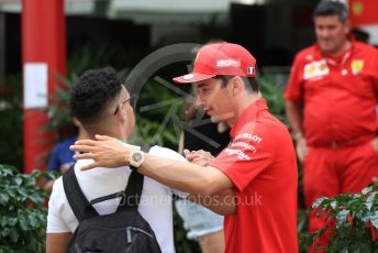World © Octane Photographic Ltd. Formula 1 – Singapore GP - Paddock. Scuderia Ferrari SF90 – Charles Leclerc. Marina Bay Street Circuit, Singapore. Thursday 19th September 2019.