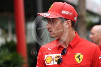 World © Octane Photographic Ltd. Formula 1 – Singapore GP - Paddock. Scuderia Ferrari SF90 – Charles Leclerc. Marina Bay Street Circuit, Singapore. Thursday 19th September 2019.