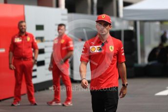 World © Octane Photographic Ltd. Formula 1 – Singapore GP - Paddock. Scuderia Ferrari SF90 – Charles Leclerc. Marina Bay Street Circuit, Singapore. Thursday 19th September 2019.