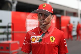 World © Octane Photographic Ltd. Formula 1 – Singapore GP - Paddock. Scuderia Ferrari SF90 – Charles Leclerc. Marina Bay Street Circuit, Singapore. Thursday 19th September 2019.