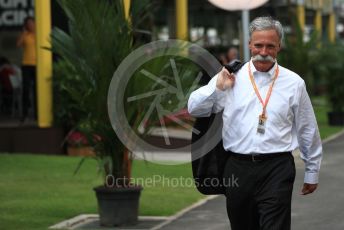 World © Octane Photographic Ltd. Formula 1 - Singapore GP - Paddock. Chase Carey - Chief Executive Officer of the Formula One Group. Marina Bay Street Circuit, Singapore. Thursday 19th September 2019.