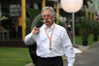 World © Octane Photographic Ltd. Formula 1 - Singapore GP - Paddock. Chase Carey - Chief Executive Officer of the Formula One Group. Marina Bay Street Circuit, Singapore. Thursday 19th September 2019.