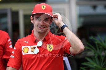 World © Octane Photographic Ltd. Formula 1 – Singapore GP - Paddock. Scuderia Ferrari SF90 – Charles Leclerc. Maria. Thursday 19th September 2019.