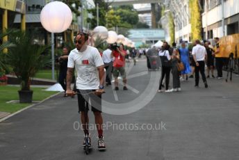 World © Octane Photographic Ltd. Formula 1 – Singapore GP - Paddock. Mercedes AMG Petronas Motorsport AMG F1 W10 EQ Power+ - Lewis Hamilton. Marina Bay Street Circuit, Singapore. Thursday 19th September 2019.