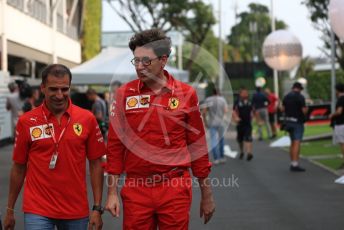 World © Octane Photographic Ltd. Formula 1 - Singapore GP - Paddock. Mattia Binotto – Team Principal of Scuderia Ferrari. Marina Bay Street Circuit, Singapore. Thursday 19th September 2019.