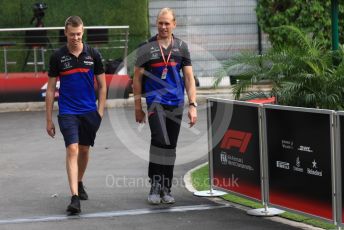 World © Octane Photographic Ltd. Formula 1 – Singapore GP - Paddock. Scuderia Toro Rosso STR14 – Daniil Kvyat. Marina Bay Street Circuit, Singapore. Thursday 19th September 2019.