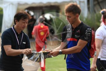 World © Octane Photographic Ltd. Formula 1 – Singapore GP - Paddock. Scuderia Toro Rosso - Pierre Gasly. Marina Bay Street Circuit, Singapore. Thursday 19th September 2019.