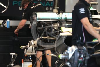 World © Octane Photographic Ltd. Formula 1 – Singapore GP - Paddock. Mercedes AMG Petronas Motorsport AMG F1 W10 EQ Power+. Marina Bay Street Circuit, Singapore. Thursday 19th September 2019.