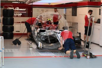 World © Octane Photographic Ltd. Formula 1 – Singapore GP - Paddock. Alfa Romeo Racing C38. Marina Bay Street Circuit, Singapore. Thursday 19th September 2019.