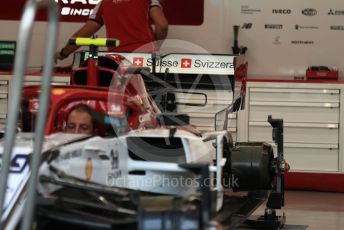 World © Octane Photographic Ltd. Formula 1 – Singapore GP - Paddock. Alfa Romeo Racing C38. Marina Bay Street Circuit, Singapore. Thursday 19th September 2019.