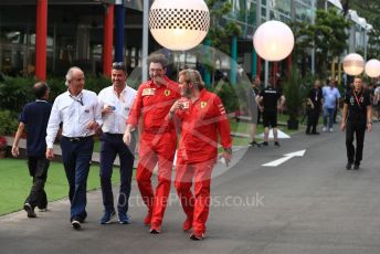World © Octane Photographic Ltd. Formula 1 - Singapore GP - Paddock. Mattia Binotto – Team Principal of Scuderia Ferrari. Marina Bay Street Circuit, Singapore. Thursday 19th September 2019.