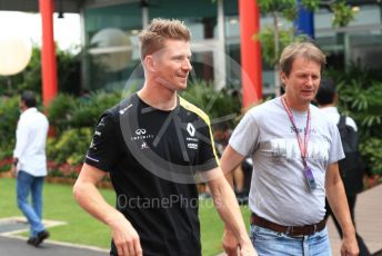 World © Octane Photographic Ltd. Formula 1 – Singapore GP - Paddock. Renault Sport F1 Team RS19 – Nico Hulkenberg. Marina Bay Street Circuit, Singapore. Saturday 21st September 2019.
