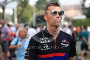 World © Octane Photographic Ltd. Formula 1 – Singapore GP - Paddock. Scuderia Toro Rosso STR14 – Daniil Kvyat. Marina Bay Street Circuit, Singapore. Saturday 21st September 2019.