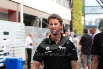 World © Octane Photographic Ltd. Formula 1 – Singapore GP - Paddock. Haas F1 Team VF19 – Romain Grosjean. Marina Bay Street Circuit, Singapore. Saturday 21st September 2019.