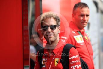 World © Octane Photographic Ltd. Formula 1 – Singapore GP - Paddock. Scuderia Ferrari SF90 – Sebastian Vettel. Marina Bay Street Circuit, Singapore. Saturday 21st September 2019.