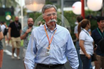 World © Octane Photographic Ltd. Formula 1 - Singapore GP - Paddock. Chase Carey - Chief Executive Officer of the Formula One Group. Marina Bay Street Circuit, Singapore. Saturday 21st September 2019.
