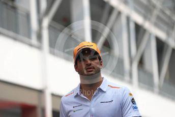 World © Octane Photographic Ltd. Formula 1 – Singapore GP - Paddock. McLaren MCL34 – Carlos Sainz. Marina Bay Street Circuit, Singapore. Sunday 22nd September 2019.