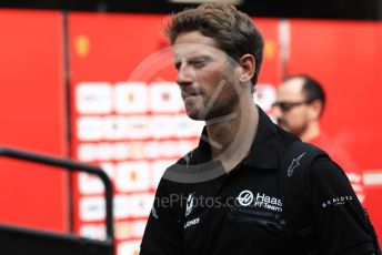 World © Octane Photographic Ltd. Formula 1 – Singapore GP - Paddock. Haas F1 Team VF19 – Romain Grosjean. Marina Bay Street Circuit, Singapore. Sunday 22nd September 2019.