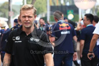 World © Octane Photographic Ltd. Formula 1 – Singapore GP - Paddock. Haas F1 Team VF19 – Kevin Magnussen. Marina Bay Street Circuit, Singapore. Sunday 22nd September 2019.