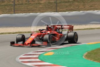World © Octane Photographic Ltd. Formula 1 – Spanish In-season testing. Scuderia Ferrari SF90 – Charles Leclerc. Circuit de Barcelona Catalunya, Spain. Tuesday 14th May 2019.