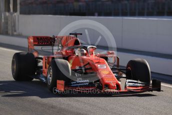 World © Octane Photographic Ltd. Formula 1 – Spanish Pirelli In-season testing. Scuderia Ferrari SF90 – Sebastian Vettel. Circuit de Barcelona Catalunya, Spain. Tuesday 14th May 2019.