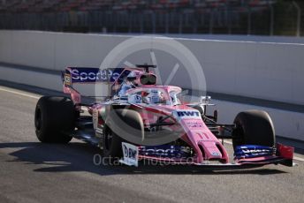 World © Octane Photographic Ltd. Formula 1 – Spanish In-season Pirelli testing. SportPesa Racing Point RP19 - Sergio Perez. Circuit de Barcelona Catalunya, Spain. Tuesday 14th May 2019.