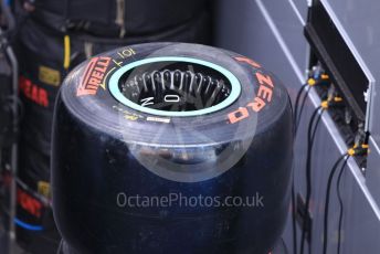 World © Octane Photographic Ltd. Formula 1 – Spanish In-season testing. Mercedes AMG Petronas Motorsport AMG F1 W10 EQ Power+ wheels and tyres. Circuit de Barcelona Catalunya, Spain. Tuesday 14th May 2019.