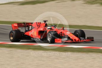 World © Octane Photographic Ltd. Formula 1 – Spanish Pirelli In-season testing. Scuderia Ferrari SF90 – Sebastian Vettel. Circuit de Barcelona Catalunya, Spain. Tuesday 14th May 2019.