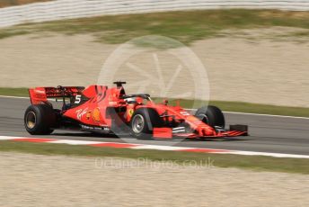 World © Octane Photographic Ltd. Formula 1 – Spanish Pirelli In-season testing. Scuderia Ferrari SF90 – Sebastian Vettel. Circuit de Barcelona Catalunya, Spain. Tuesday 14th May 2019.